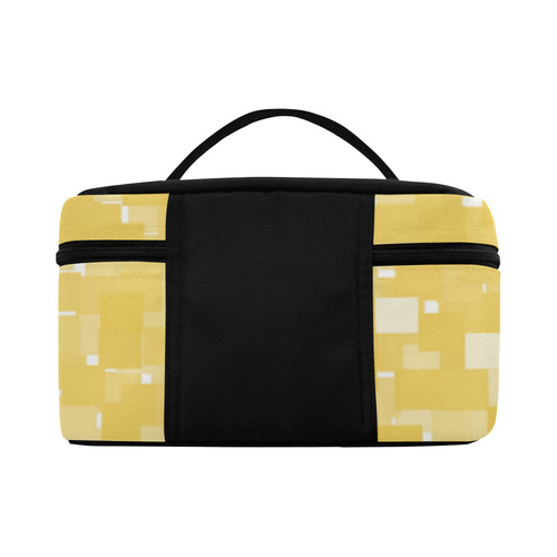 Primrose Yellow Pixels Cosmetic Bag/Large (Model 1658)