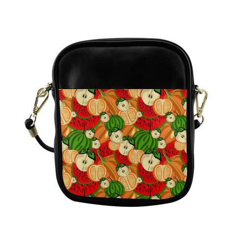 Colorful Fruit Pattern with Watermelon Sling Bag (Model 1627)
