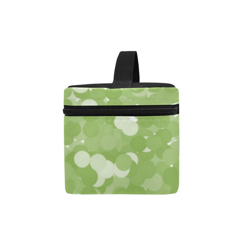 Greenery Polka Dot Bubbles Cosmetic Bag/Large (Model 1658)