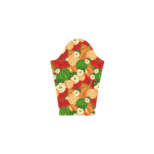 Colorful Fruit Pattern with Watermelon Bateau A-Line Skirt (D21)