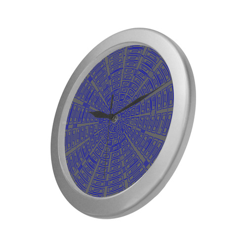 Time Travel - Space Void Pattern Silver Color Wall Clock