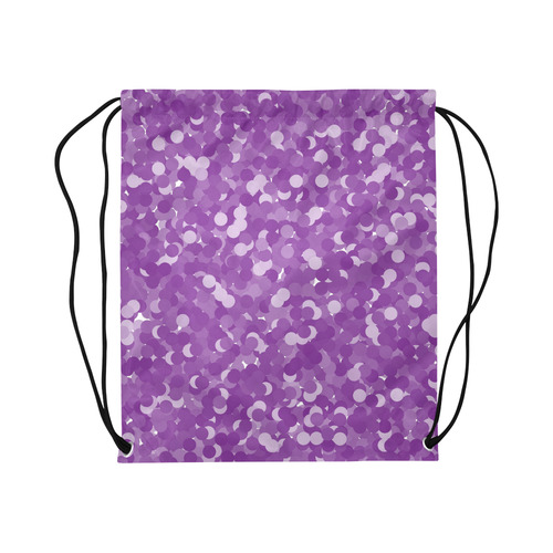 Winterberry Polka Dot Bubbles Large Drawstring Bag Model 1604 (Twin Sides)  16.5"(W) * 19.3"(H)