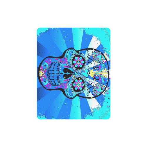 psychedelic Pop Skull 317B by JamColors Rectangle Mousepad