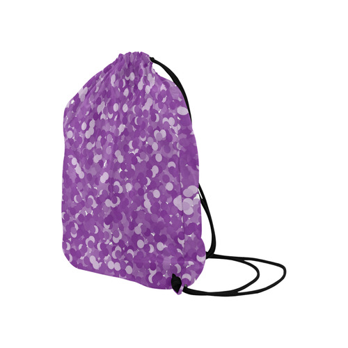 Winterberry Polka Dot Bubbles Large Drawstring Bag Model 1604 (Twin Sides)  16.5"(W) * 19.3"(H)