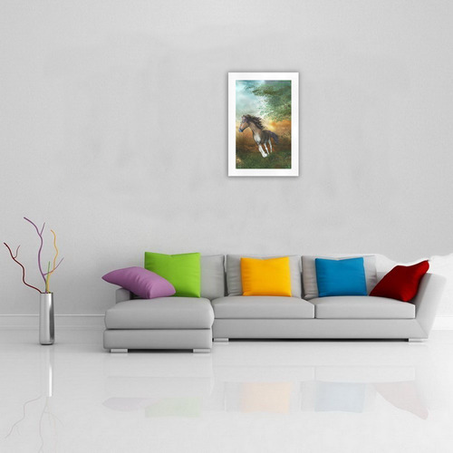 Wonderful running horse Art Print 19‘’x28‘’