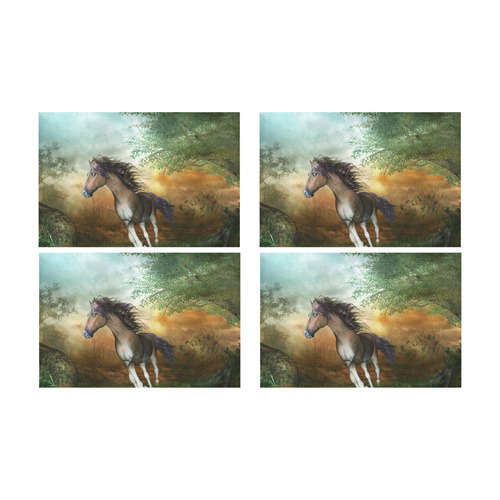 Wonderful running horse Placemat 12’’ x 18’’ (Four Pieces)