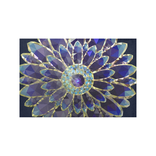 Blue Mosaic Flower Placemat 12’’ x 18’’ (Set of 4)