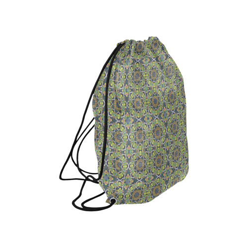Green Khaki Large Drawstring Bag Model 1604 (Twin Sides)  16.5"(W) * 19.3"(H)