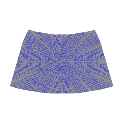 Time Travel - Space Void Pattern Mnemosyne Women's Crepe Skirt (Model D16)