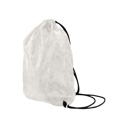 Bridal Blush Polka Dot Bubbles Large Drawstring Bag Model 1604 (Twin Sides)  16.5"(W) * 19.3"(H)