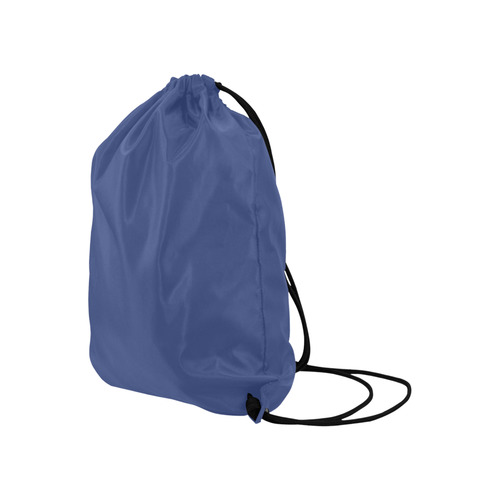 Deep Ultramarine Large Drawstring Bag Model 1604 (Twin Sides)  16.5"(W) * 19.3"(H)