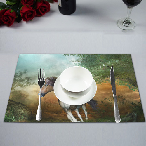 Wonderful running horse Placemat 12’’ x 18’’ (Four Pieces)