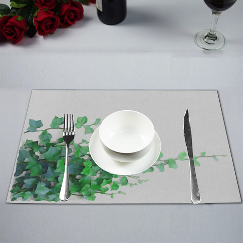 Vines, climbing plant watercolor Placemat 12’’ x 18’’ (Set of 4)