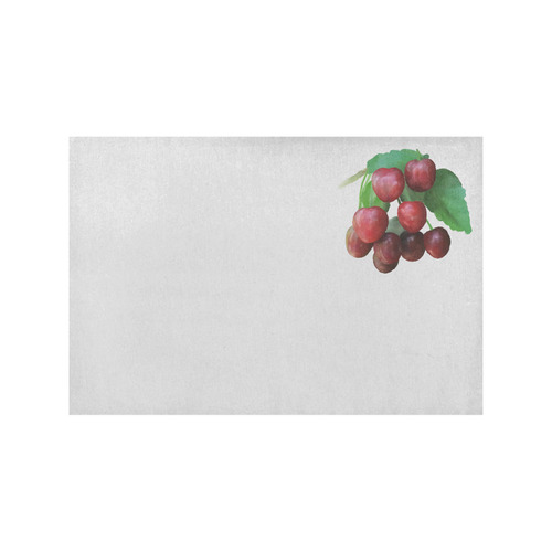 Sour Cherry, watercolor, fruit Placemat 12’’ x 18’’ (Set of 4)