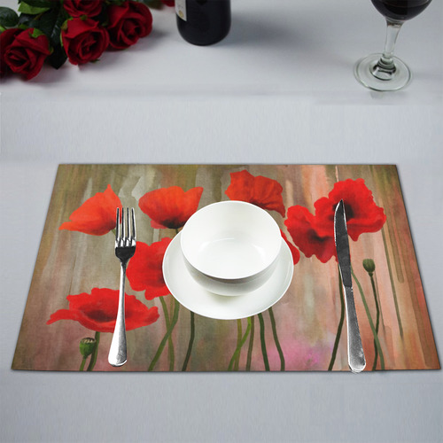 Poppies Placemat 12’’ x 18’’ (Four Pieces)