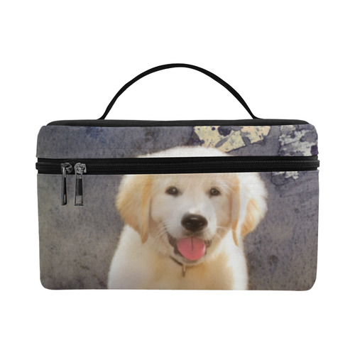 A cute painting golden retriever puppy Lunch Bag/Large (Model 1658)