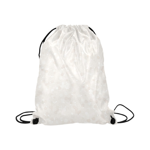 Bridal Blush Polka Dot Bubbles Large Drawstring Bag Model 1604 (Twin Sides)  16.5"(W) * 19.3"(H)