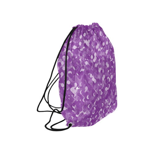 Winterberry Polka Dot Bubbles Large Drawstring Bag Model 1604 (Twin Sides)  16.5"(W) * 19.3"(H)