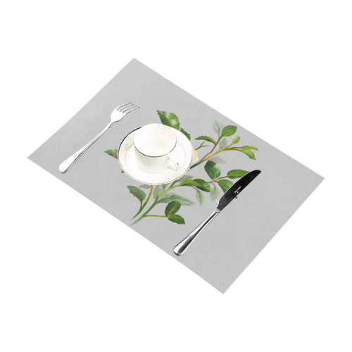 Yellow Rose, floral watercolor Placemat 12’’ x 18’’ (Set of 4)