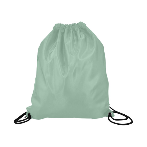 Grayed Jade Large Drawstring Bag Model 1604 (Twin Sides)  16.5"(W) * 19.3"(H)