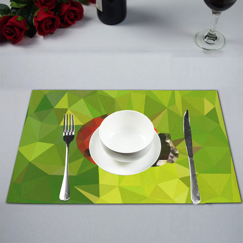 Lady Bug, low poly Placemat 12’’ x 18’’ (Four Pieces)