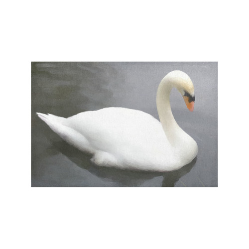Swan - watercolor bird Placemat 12’’ x 18’’ (Set of 4)