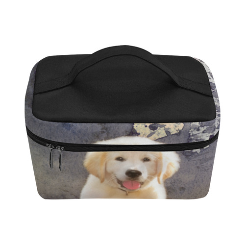 A cute painting golden retriever puppy Lunch Bag/Large (Model 1658)