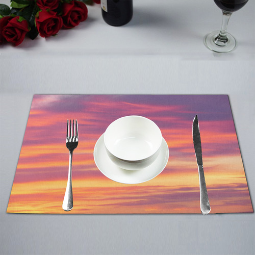 Fire in the sky photo Placemat 12’’ x 18’’ (Four Pieces)
