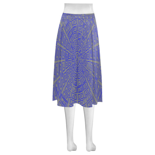 Time Travel - Space Void Pattern Mnemosyne Women's Crepe Skirt (Model D16)