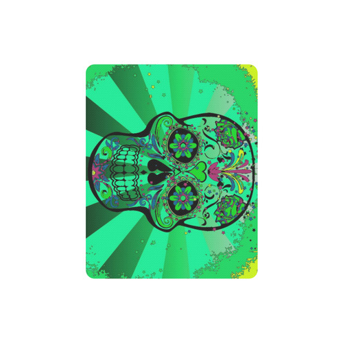 psychedelic Pop Skull 317C by JamColors Rectangle Mousepad