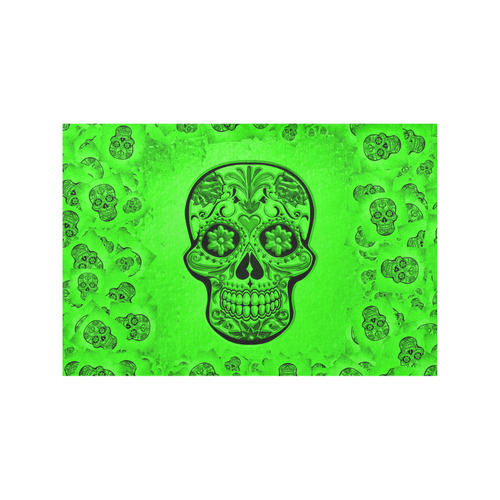 Skull20170255_by_JAMColors Placemat 12’’ x 18’’ (Two Pieces)