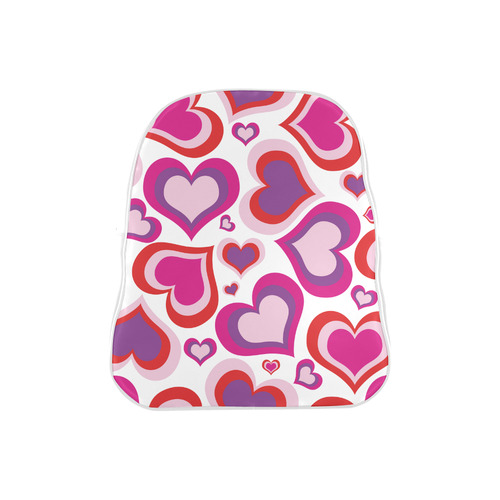 heart pattern School Backpack (Model 1601)(Small)