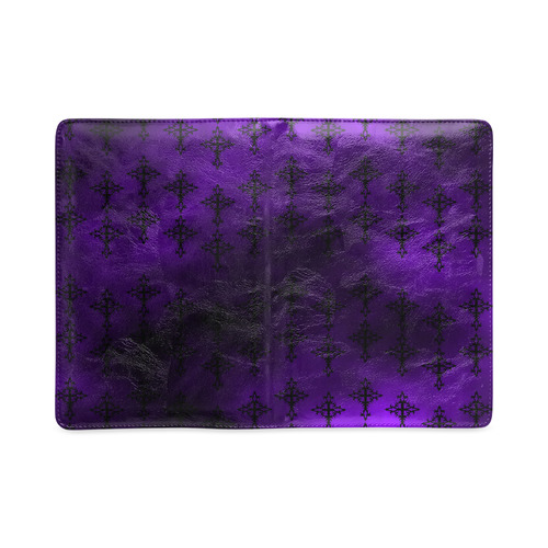 Purple and Black Goth Crosses Custom NoteBook A5