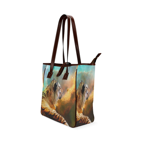 Tiger and Nebula Classic Tote Bag (Model 1644)