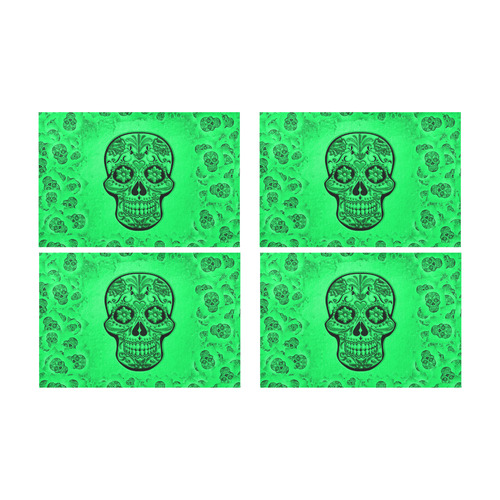 Skull20170256_by_JAMColors Placemat 12’’ x 18’’ (Set of 4)