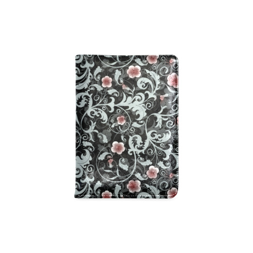 Red and Gray Gothic Floral Custom NoteBook A5