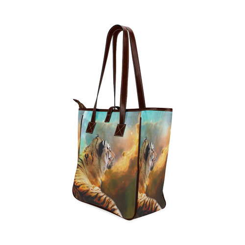 Tiger and Nebula Classic Tote Bag (Model 1644)