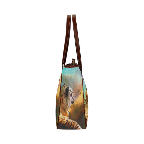 Tiger and Nebula Classic Tote Bag (Model 1644)