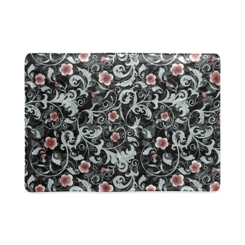 Red and Gray Gothic Floral Custom NoteBook A5