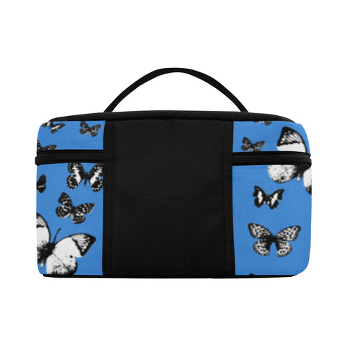 Blue Skulls & Butterflies Lunch Bag/Large (Model 1658)
