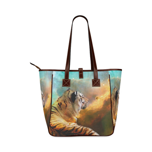 Tiger and Nebula Classic Tote Bag (Model 1644)