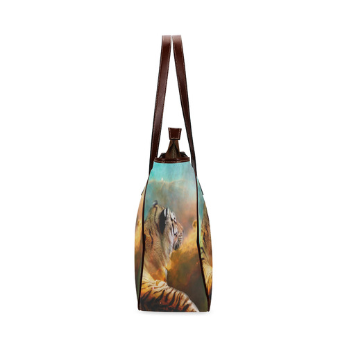 Tiger and Nebula Classic Tote Bag (Model 1644)