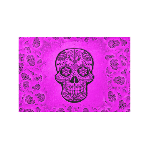 Skull20170264_by_JAMColors Placemat 12’’ x 18’’ (Two Pieces)