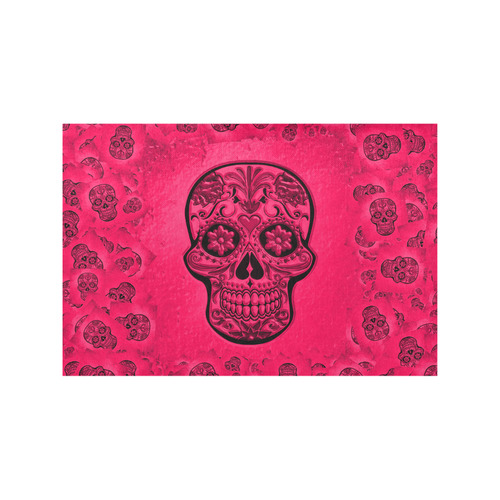 Skull20170266_by_JAMColors Placemat 12’’ x 18’’ (Set of 4)