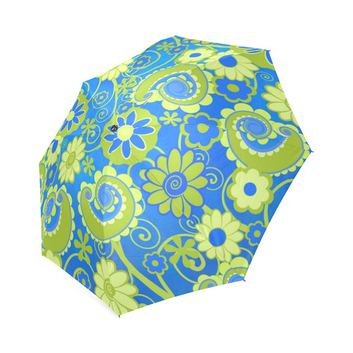 Colorful Spring Flowers Umbrella Foldable Umbrella (Model U01)