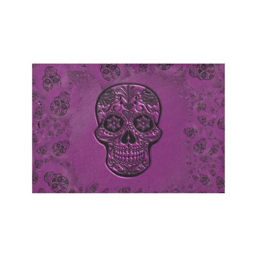Skull20170229_by_JAMColors Placemat 12’’ x 18’’ (Two Pieces)