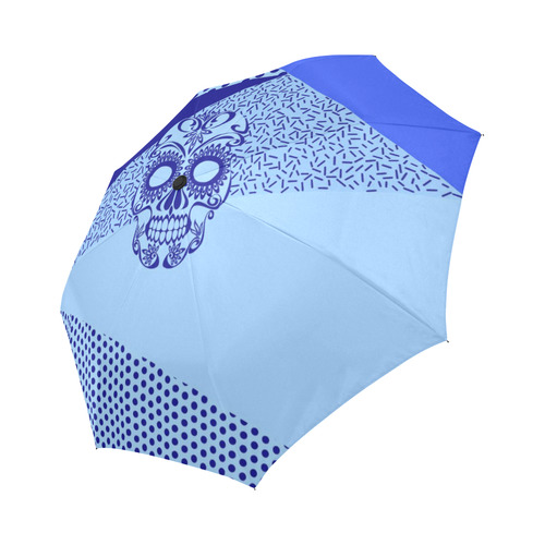 Pop Art Skull 03C by JamColors Auto-Foldable Umbrella (Model U04)