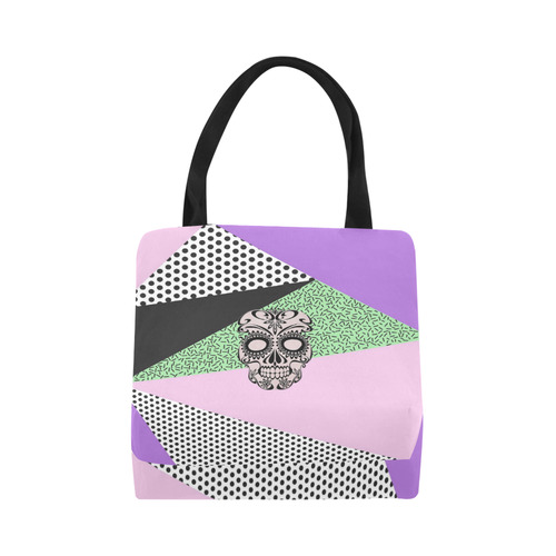 Pop Art Skull 03A by JamColors Canvas Tote Bag (Model 1657)