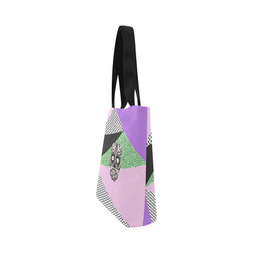 Pop Art Skull 03A by JamColors Canvas Tote Bag (Model 1657)