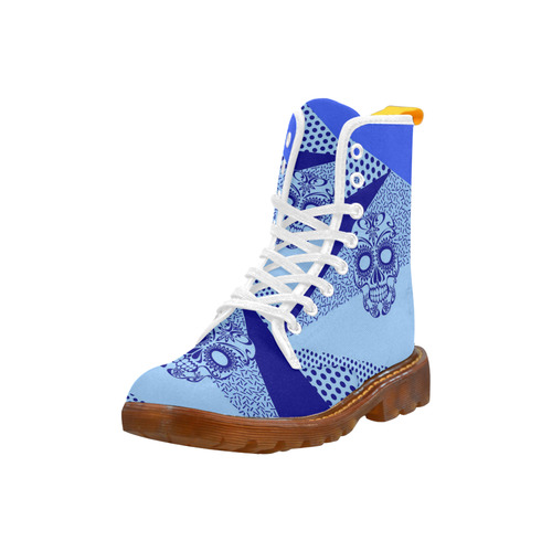 Pop Art Skull 03C by JamColors Martin Boots For Women Model 1203H